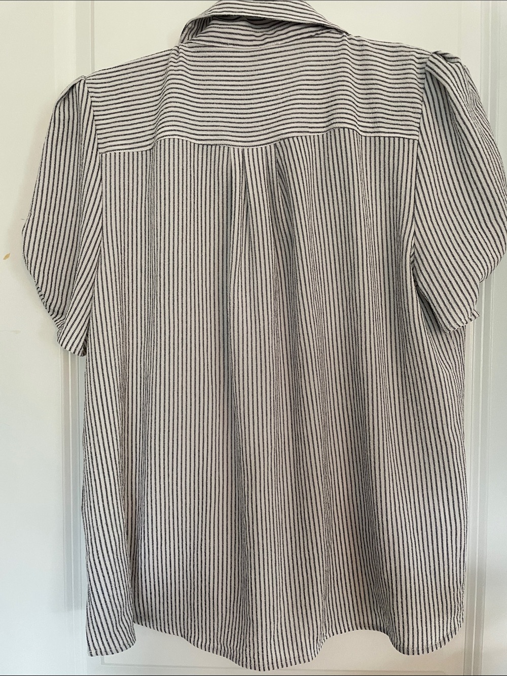 Adrianna Patel Striped Button-Up Shirt - Sz Large - Picture 5 of 10